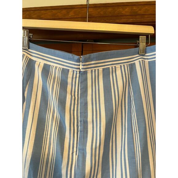NWT Lemlem x H&M Women's Stripe Linen Blend Top/Midi Skirt Set Blue/White SZ 18 - Picture 12 of 14